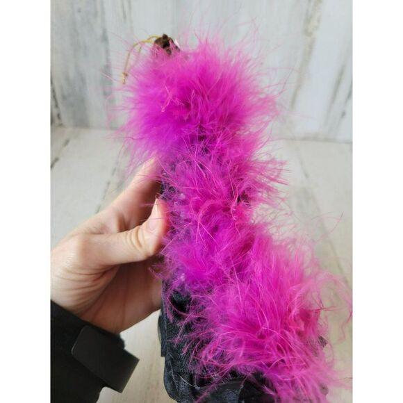 Vintage de carlini Italian lady glass evening dress feather Bloomingdale's Marsh - Picture 5 of 8